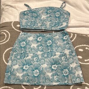 Lulu's Blue Floral dress